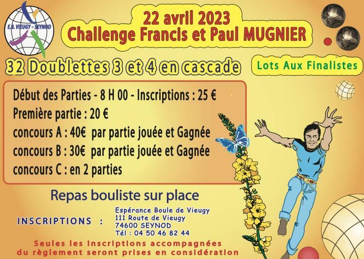 Challenge MUGNIER 22 Avril 2023