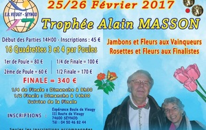 Affiche Trophée Alain MASSON 2017