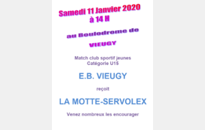 Annonce match U15