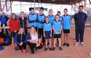 Les jeunes de l'Espérance Boule en exhibition