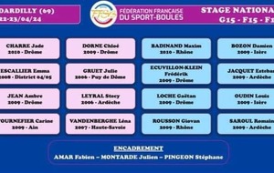 STAGE NATIONAL 2024