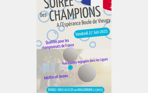 Soirée Sponsors et Qualifiés aux Championnats de France le 27 juin 2025