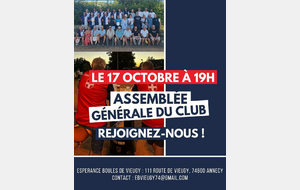 ASSEMBLEE GENERALE le 17 Octobre 2025
