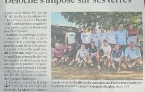 ARTICLE Le Dauphiné Libéré du 26.08.2026