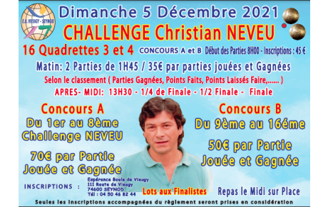 Challenge NEVEU 16Q 3 et 4