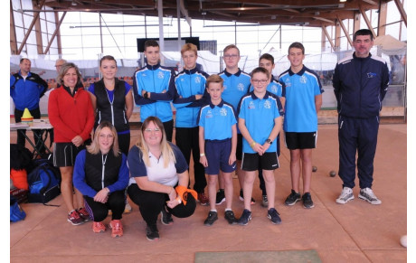 Les jeunes de l'Espérance Boule en exhibition