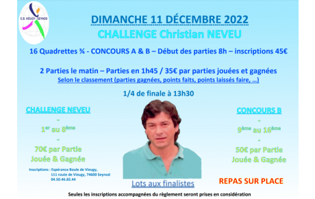 Affiche Challenge NEVEU 2022