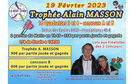 Trophée Alain MASSON 2023