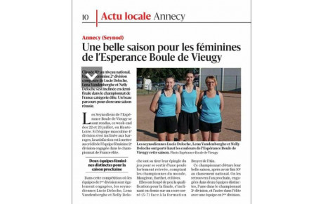 ARTICLE DAUPHINE LIBÉRÉ - 26/07/2023