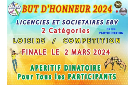 Tirage 1/4 de finale But d'honneur 2024 +infos