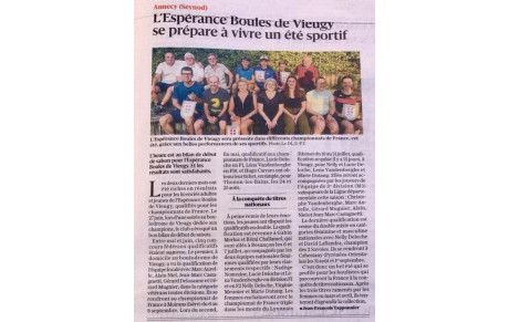 ARTICLE Dauphiner libéré du 11 Juillet 2024