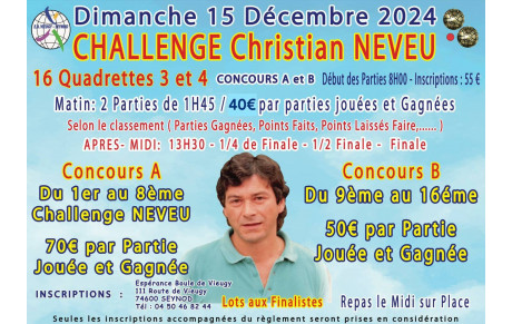Challenge Christian Neveu le 15 décembre 2024