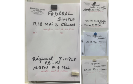 INSCRIPTION FEDERAUX SAISON 2024/2025