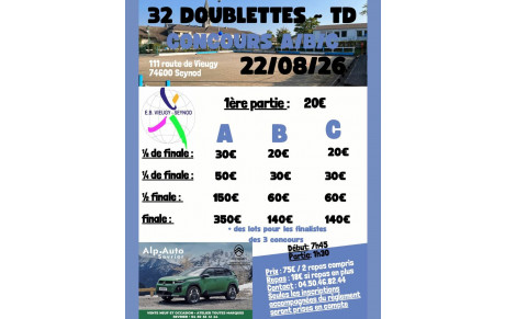 GRAND RETOUR A L'ESPERANCE BOULES DE VIEUGY