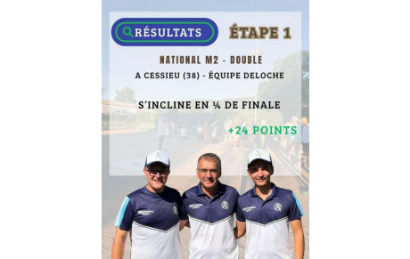 RÉSULTAT - DOUBLE NATIONAL M2