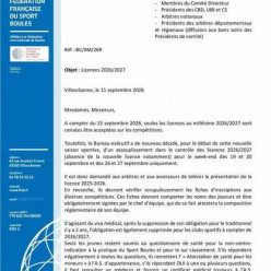 Pour le début de la saison